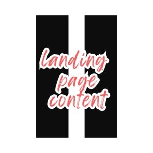 Landing Pages Content Writing