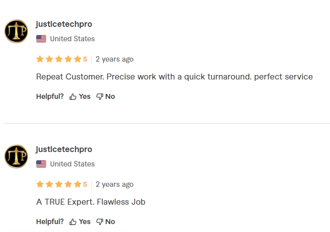 transcription testimonials